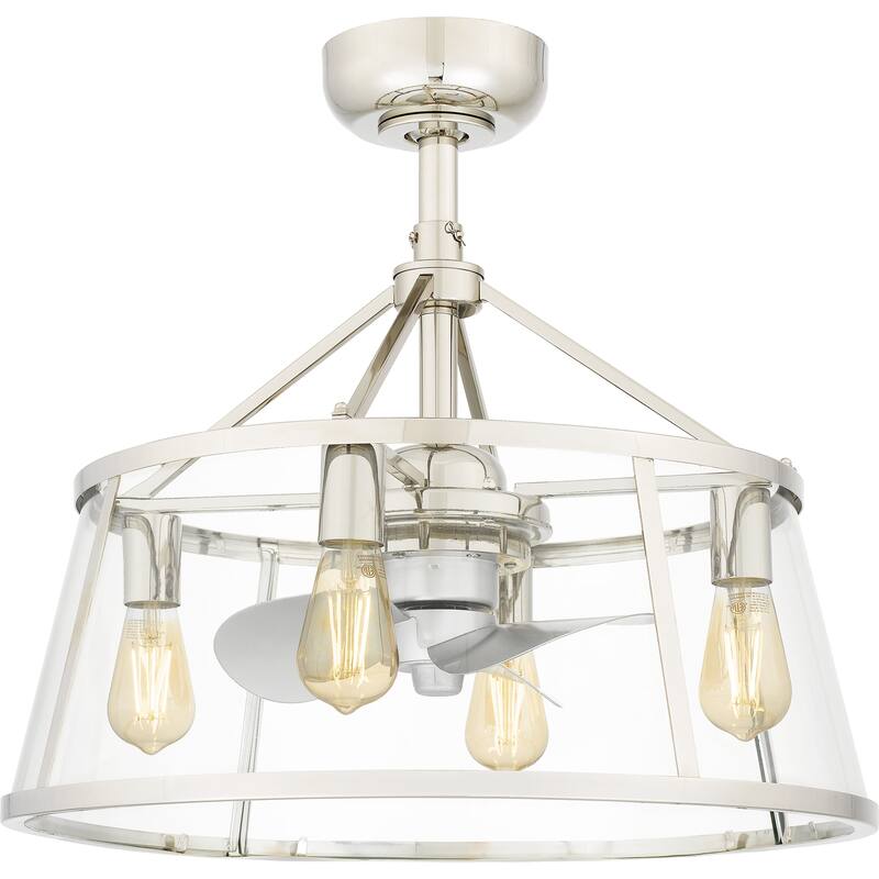 Barlow 4-Light Polished Nickel Fan Light - Polished Nickel