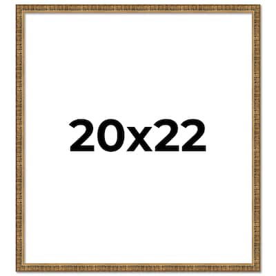 20x22 Frame Gold Solid Wood Picture Frame - Complete Modern Photo