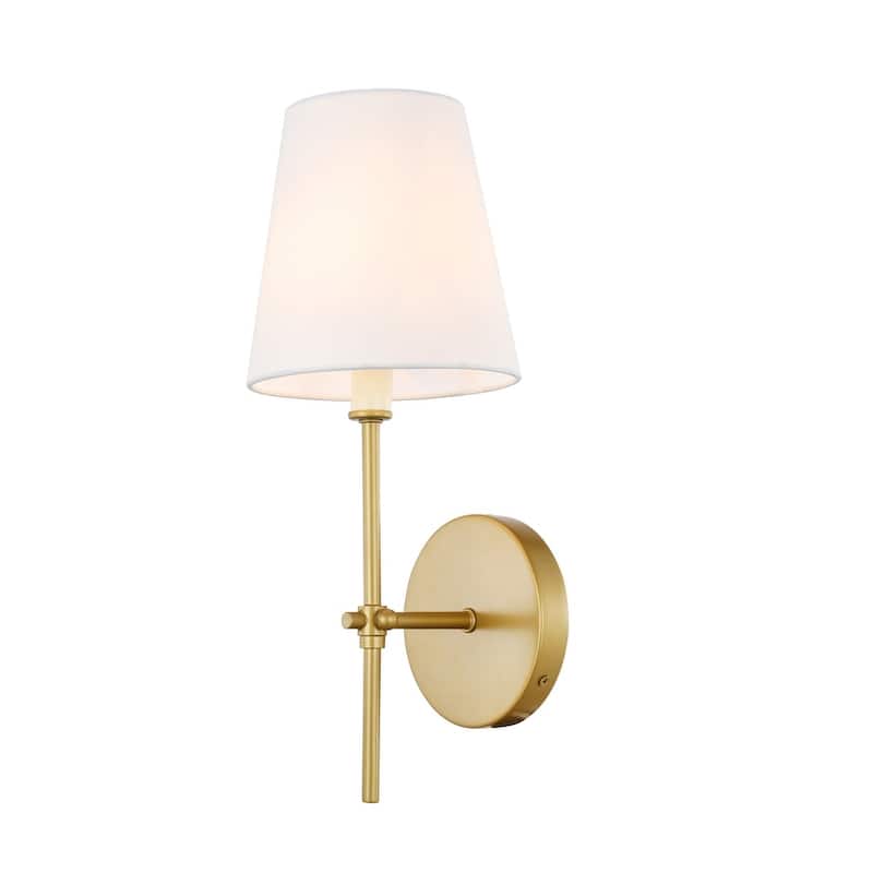Mungo 1-light White Shade Wall Sconce