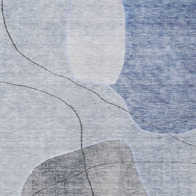 HomeRoots Abstract Transitional Rectangle Outdoor Rug