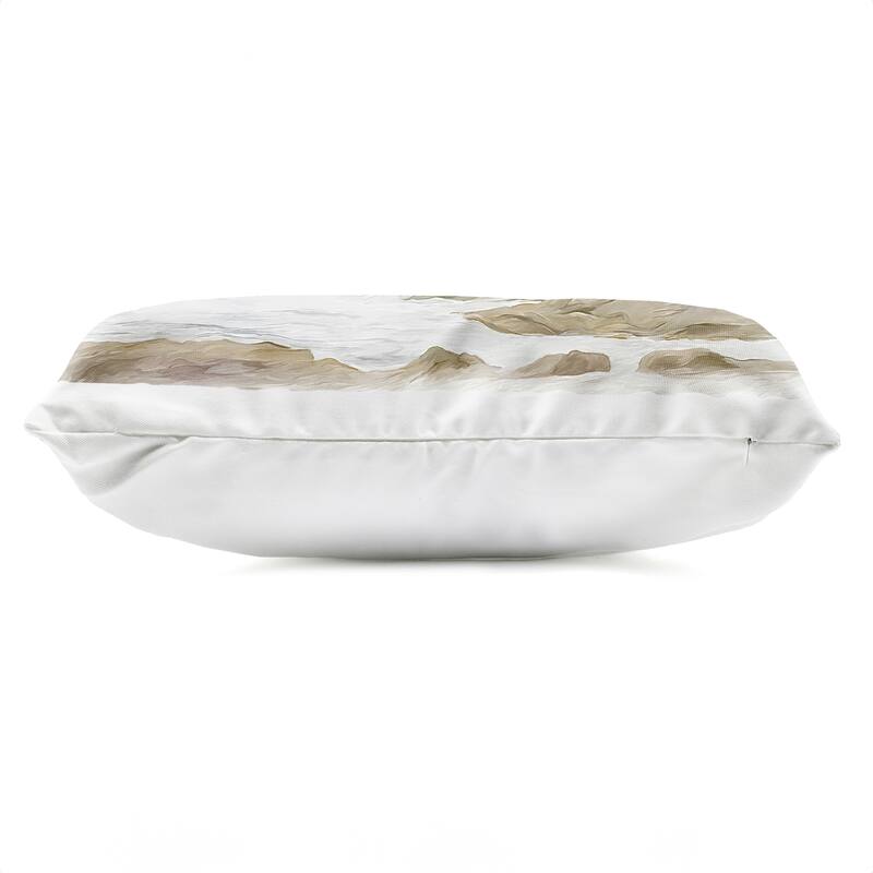 Stupell Rocky Summer Shoreline Printed Outdoor Throw Pillow Design by Ramona Murdock