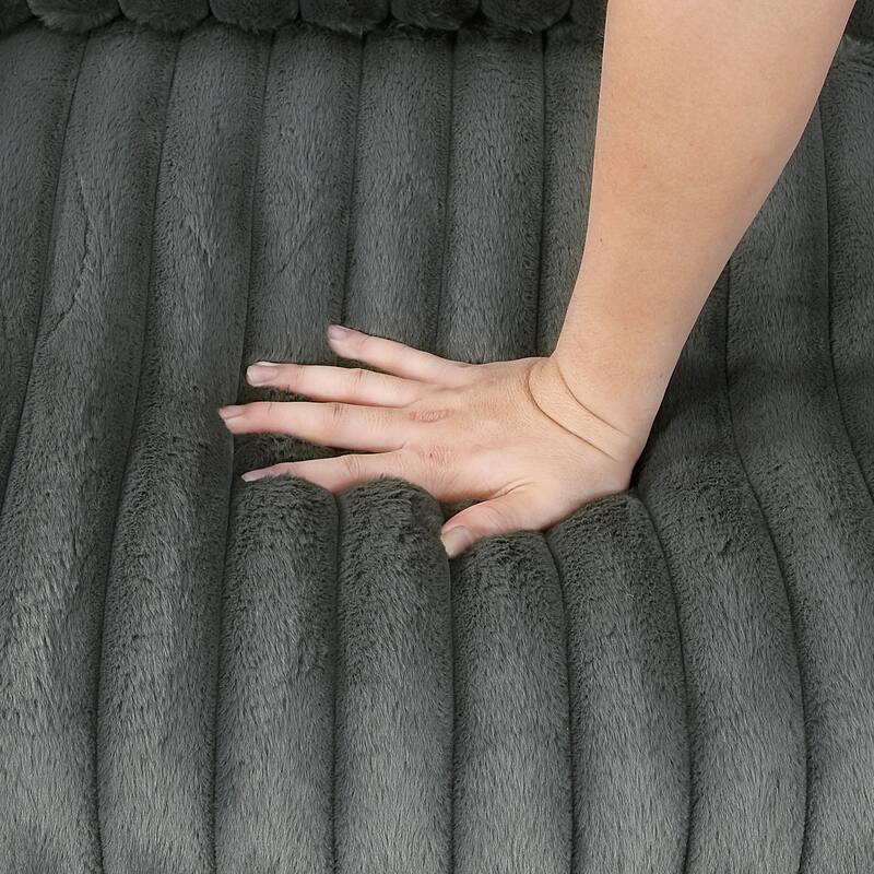 Genor 38.5" Corduroy Fabric Swivel Chair - 360-Degree Swivel