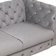 preview thumbnail 44 of 46, 63" Velvet Upholstered Loveseat Sofa with Button Tufted Back