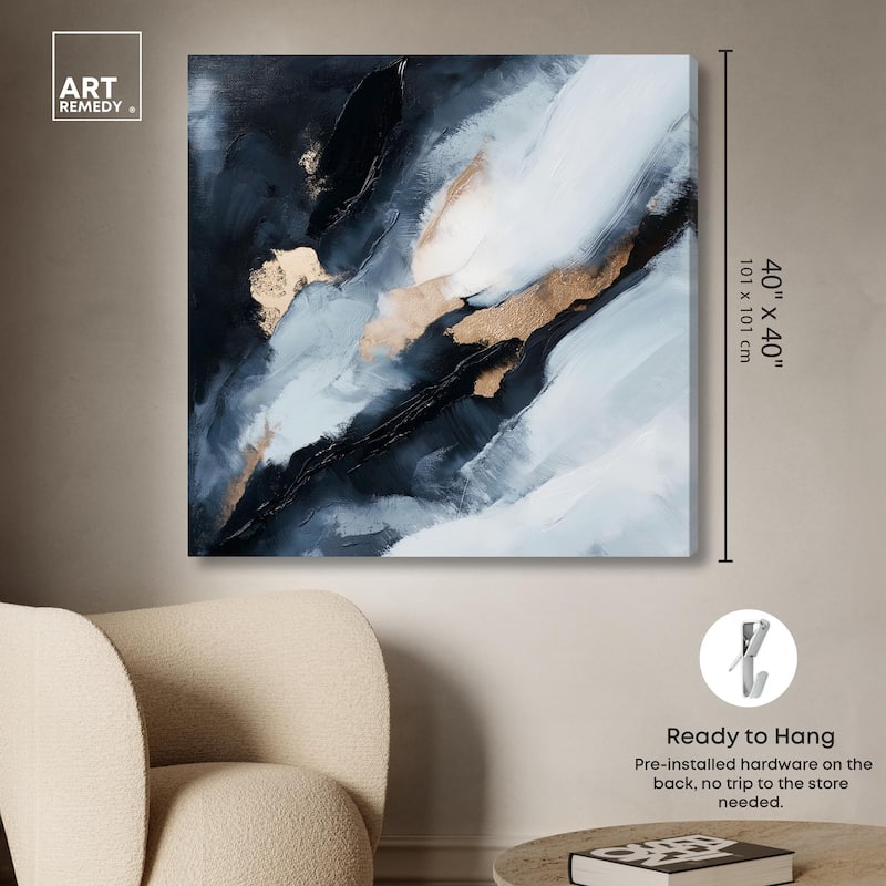 Golden Spark I Canvas by Art Remedy, Gallery Wrapped