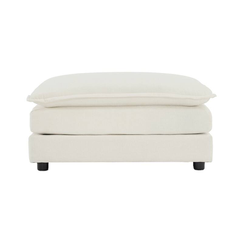 Modern Accent Chair with Ottoman, Living Room Club Chair Chenille Upholstered Armchair , Reading Chair for Bedroom