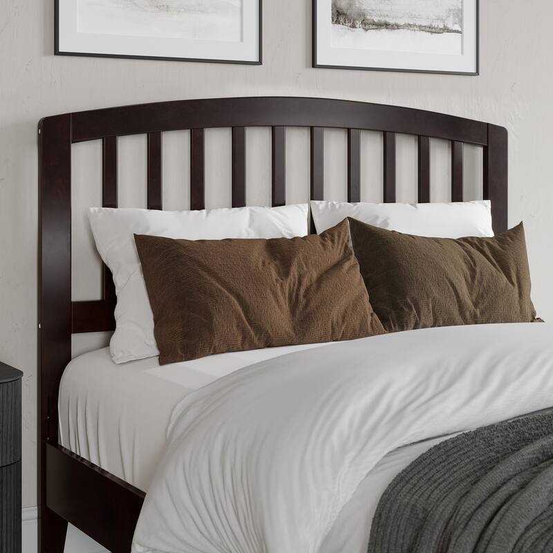 AFI Richmond Headboard with Attachable Charger - Espresso - Full