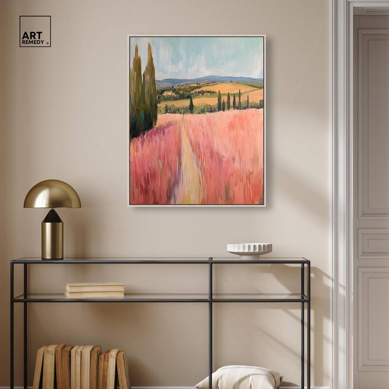 Cypress Path Canvas by Art Remedy