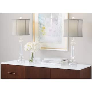 Silver Orchid Krista Crystal Table Lamp (Set of 2)