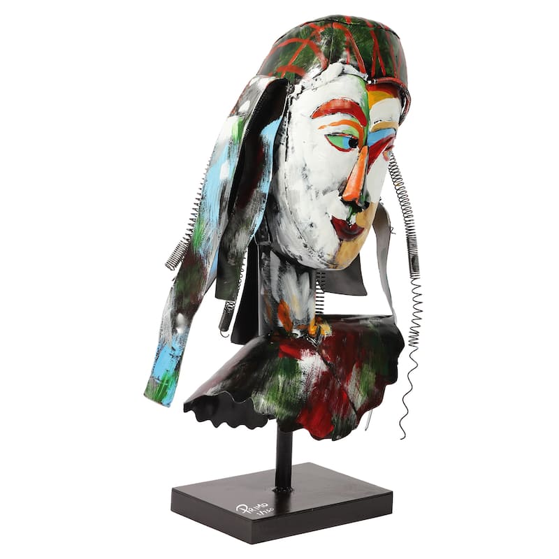 Iron Hand-Painted Colorful Art Sculpture