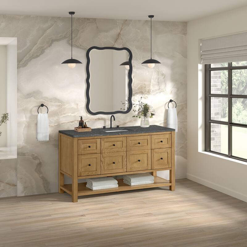Breckenridge 60" Single Vanity, Light Natural Oak - 60S