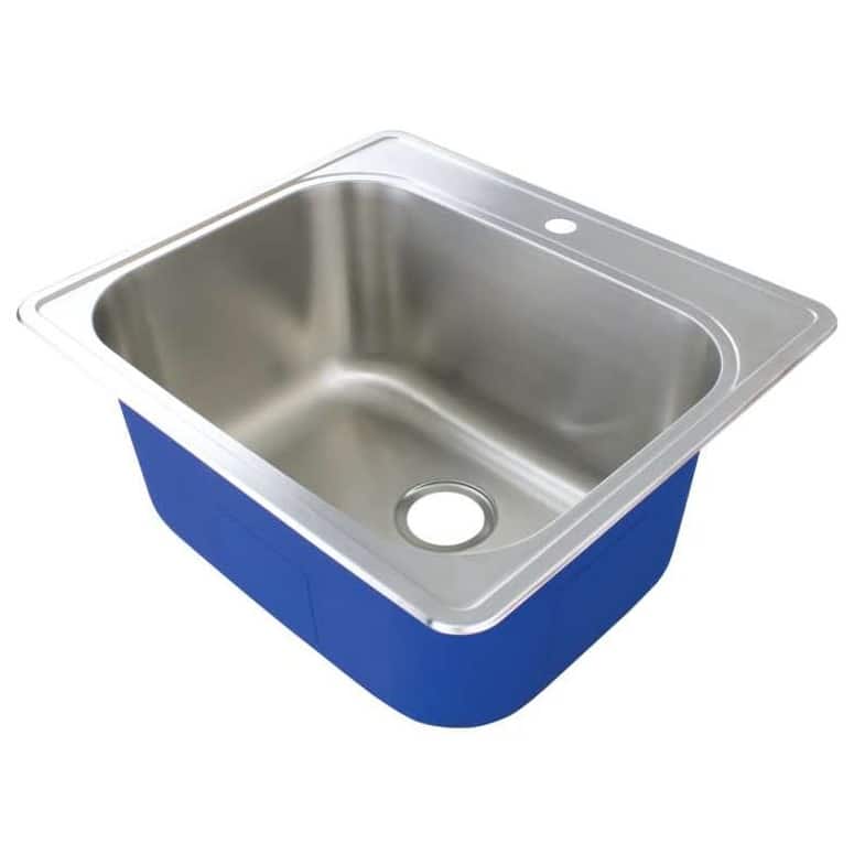 Transolid TRS_MTSB252212-1 Meridian 25" Drop In Single Basin Stainless - Brushed Stainless - Brushed Stainless
