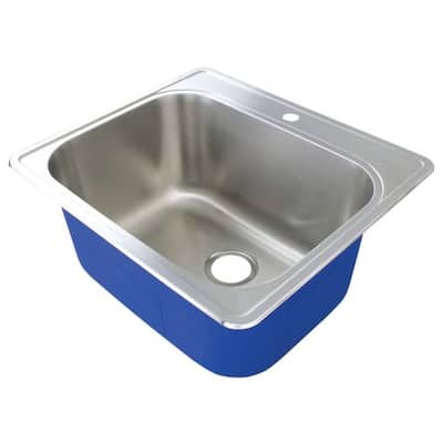 Transolid TRS_MTSB252212-1 Meridian 25" Drop In Single Basin Stainless - Brushed Stainless