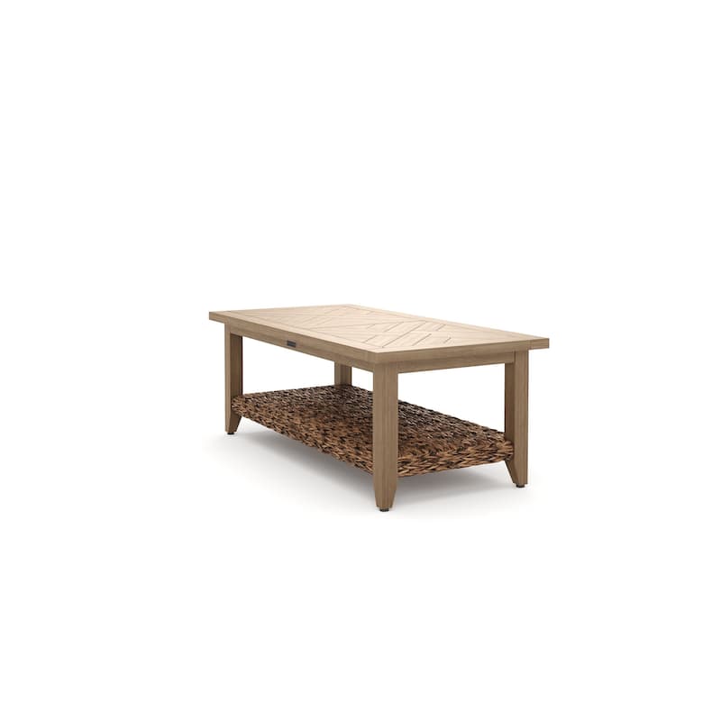 Winston Cayman Seagrass Weave Heritage Brown Coffee Table