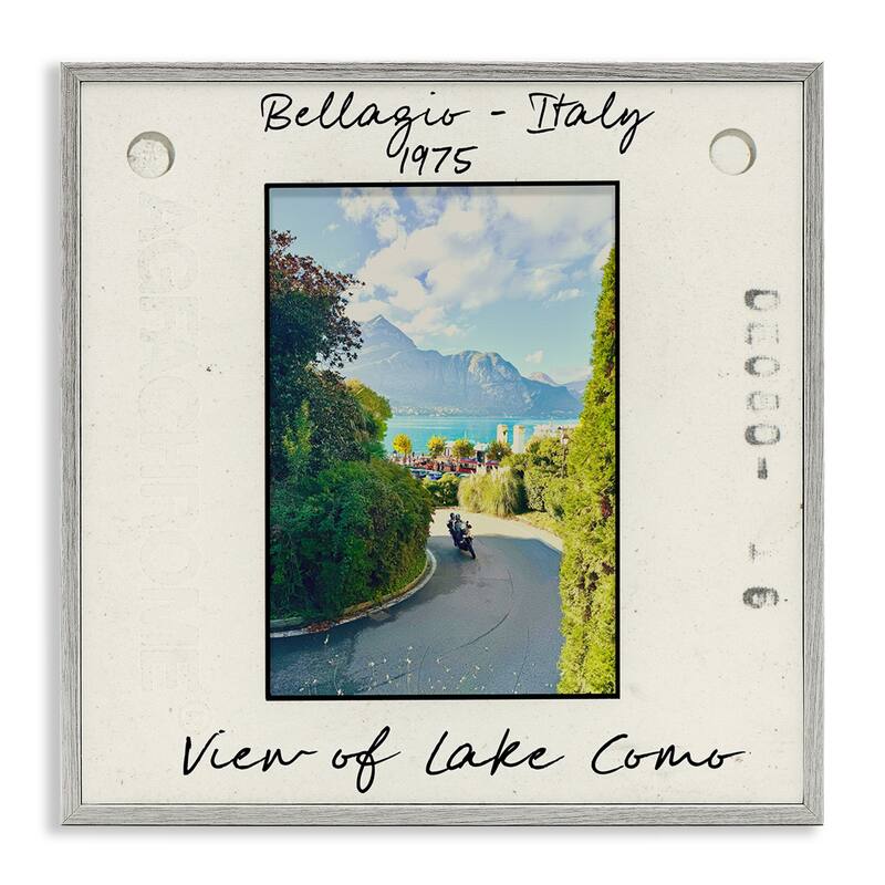 Stupell Italy Travel Vintage Photo Framed Giclee Art Design By Val Rhodes - 12 x 12 - Grey