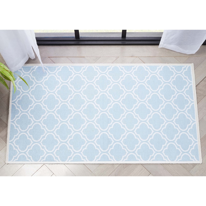 Well Woven Apollo Lattice Moroccan Machine Washable Area Rug