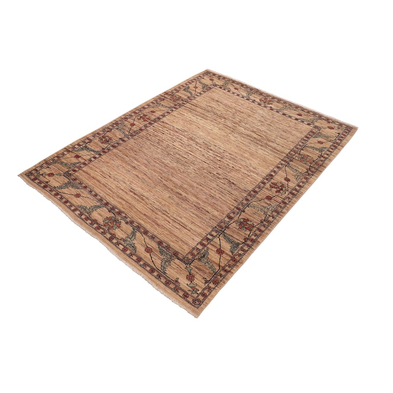 Rustic Ombre Zemeen Gabbeh Hand Knotted Wool Area Rug