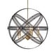 preview thumbnail 1 of 3, Uttermost 21606 Spherical 5 Light 28" Wide Pendant Brass