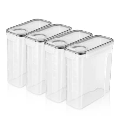 Sorbus Food Boxes Airtight Leakproof Lids Storage Dispenser Containers BPA Free for Kitchen and Pantry Organizers - (Set of 4)