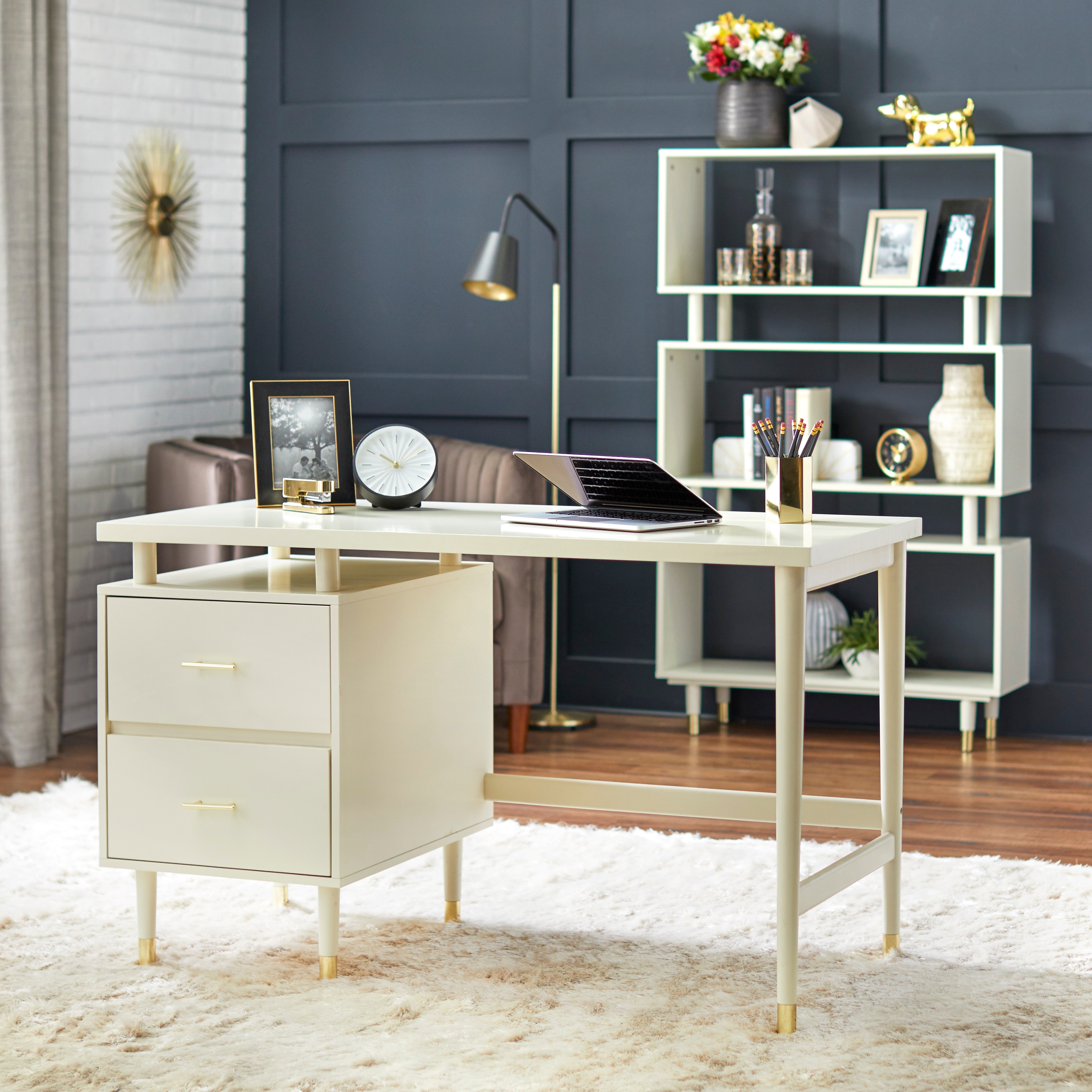 Margo desk hot sale blush pink
