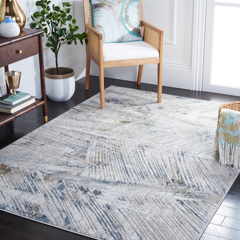 SAFAVIEH Bel Air Nakia Abstract Rug - 8' x 10' - Grey/Blue