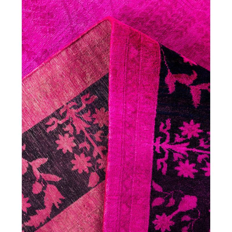 Overdyed One-of-a-Kind Hand-Knotted Area Rug - Pink - 8' 0" x 10' 5"