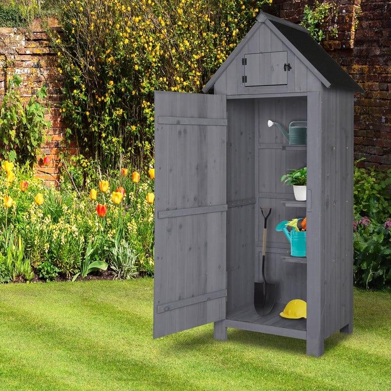 Single Door Wooden Garden Storage Shed