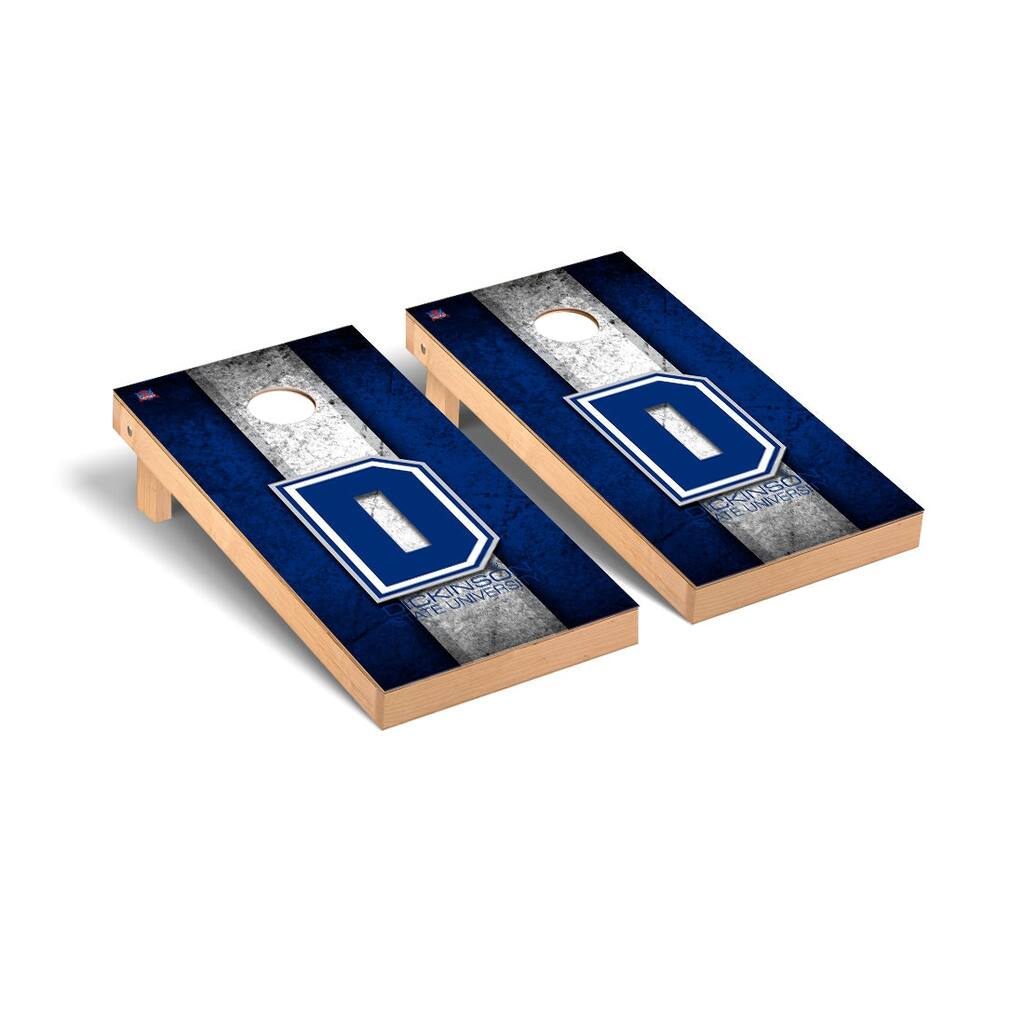 Dickinson State Blue Hawks Vintage Cornhole Board Set