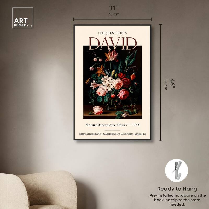 Flowers in a Dark Canvas by Art Remedy