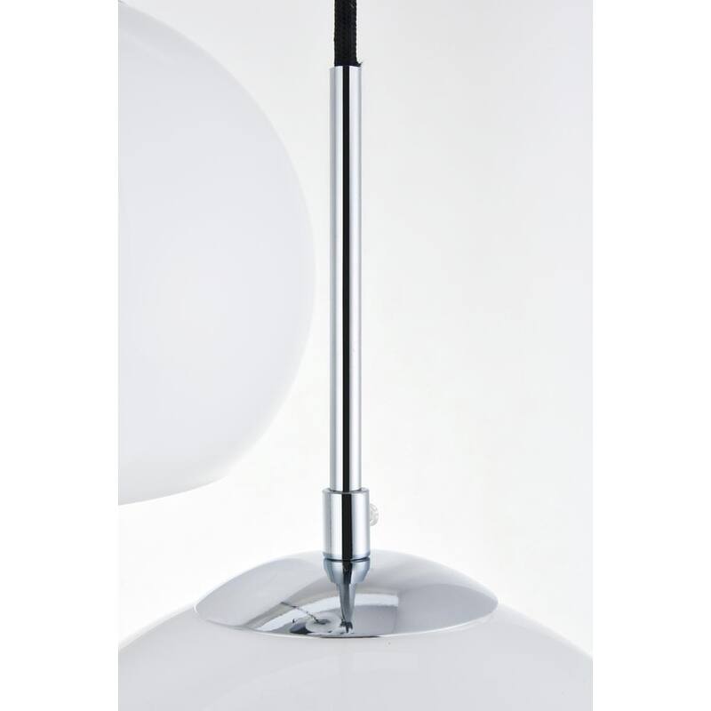 7-Light 54 inch Pendant with Frosted White Glass