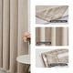 preview thumbnail 17 of 37, Living Room Curtains Back Tab Rod Pocket Faux Linen Blackout 2 Panels
