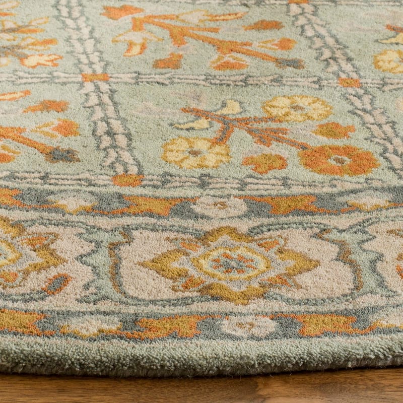 SAFAVIEH Handmade Heritage Overlapping Diamond Traditional Oriental Wool Rug
