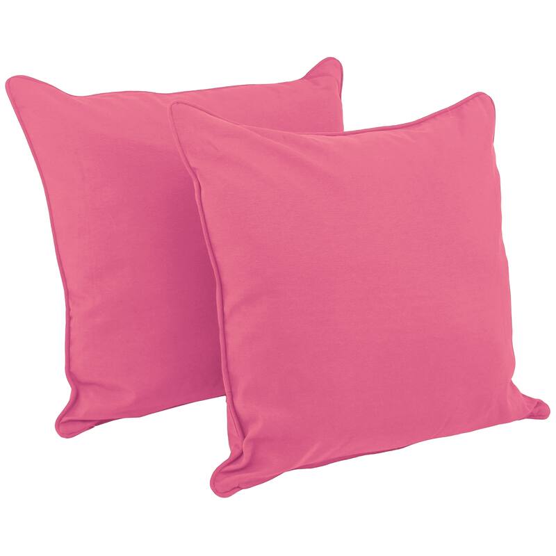 25-inch Corded Twill Throw Pillows (Set of 2) - Green