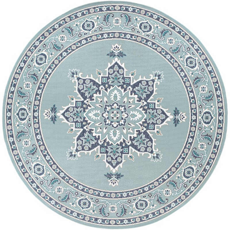 Livabliss Cesare Medallion Indoor/ Outdoor Area Rug