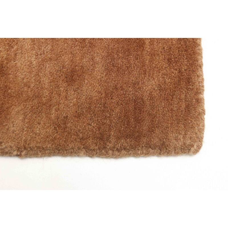 ECARPETGALLERY Hand Loomed Kashkuli Gabbeh Brown Wool Rug - 4'11 x 6'9