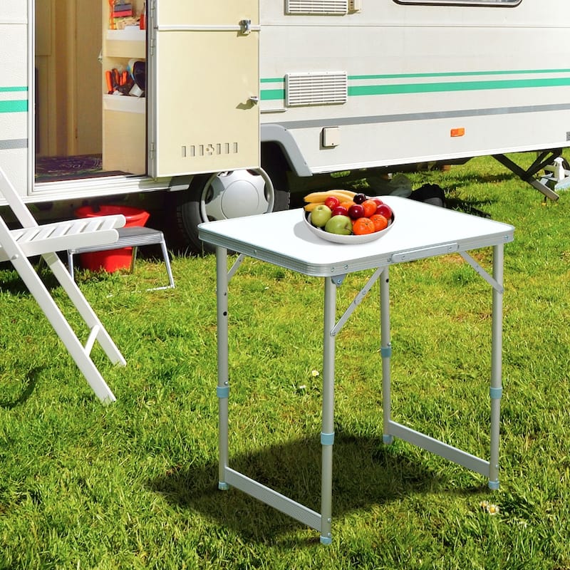 Outsunny Folding Camping Table With Height Adjustability