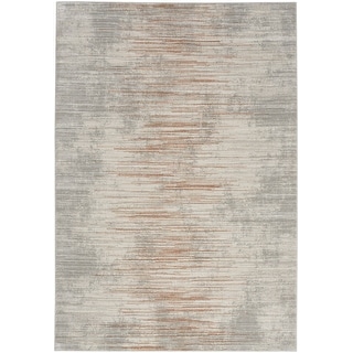 Nourison Home Texture Indoor only Cream / Ivory Abstract Area Rug