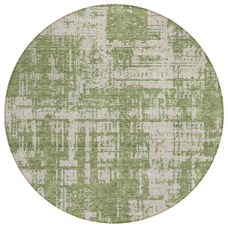HomeRoots Abstract Transitional Rectangle Outdoor Rug