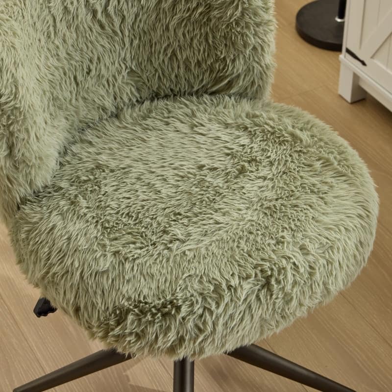 Plush Velvet Swivel Chair Antique Bronze Base With Wheels