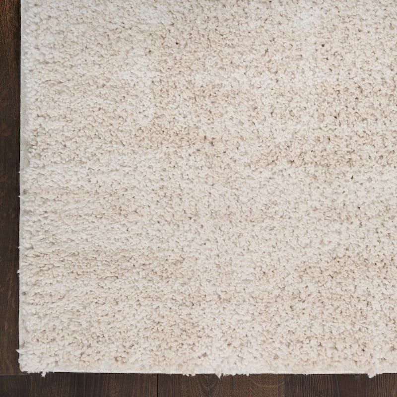 Nourison Modern Shag Indoor only Abstract Area Rug - 3' 11" x 5' 11" - Ivory/Beige - Rectangle