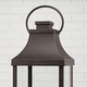 preview thumbnail 7 of 5, 3-light Outdoor Post-Lantern w/ Clear Glass