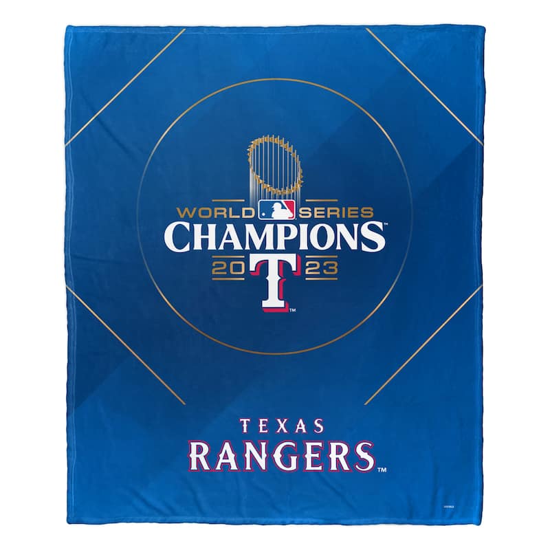 MLB Texas Rangers 2023 World Series Champions Glory Silk Touch Throw Blanket