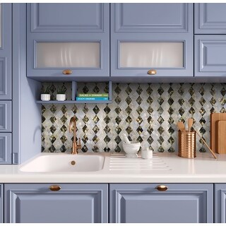 Apollo tile 12 quot x 12 quot Sea Kiss Polished White Shell Mother of Pearl