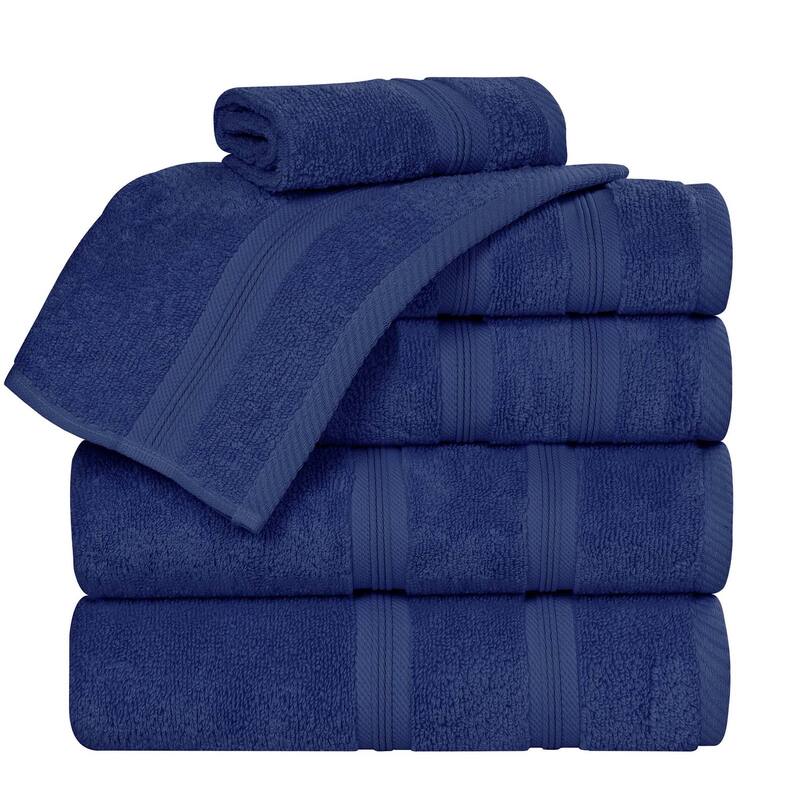 Superior Smart Dry Zero Twist Cotton 6-Piece Assorted Towel Set