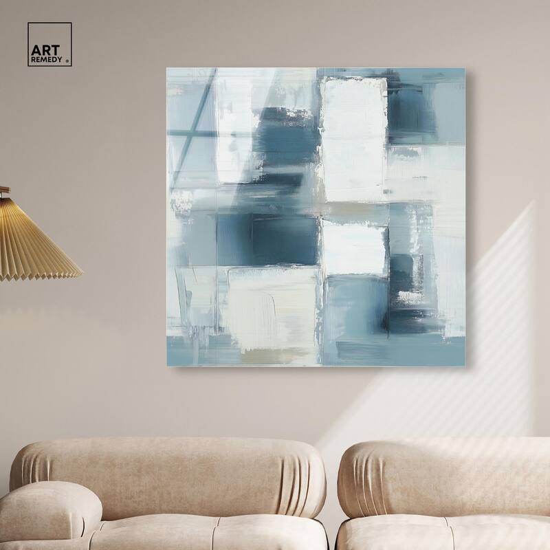 Deconstructed Blue I Acrylic by Art Remedy, Ready to Hang