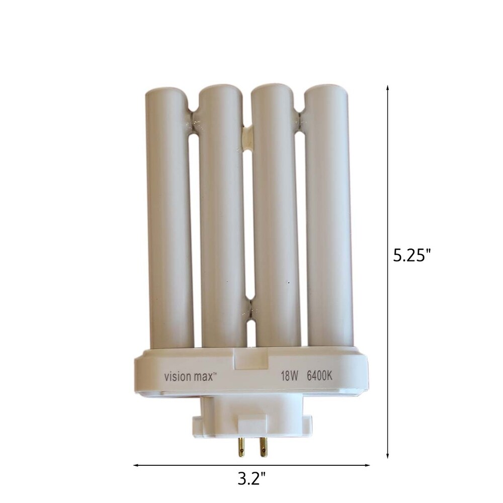 18 Watt Full Spectrum CFL Replacement Bulb 4 pin G24Q base by VisionMax White Bed Bath Beyond 39486855