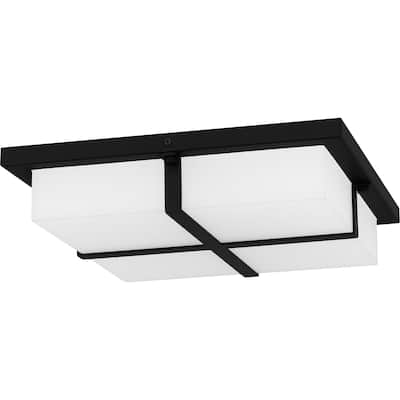 Armstrong Integrated LED Matte Black Flush Mount