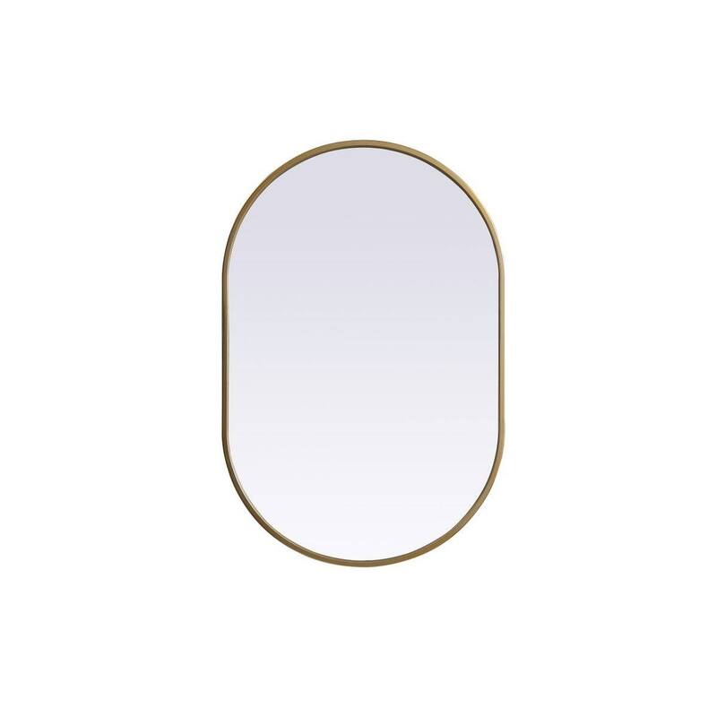 Elegant Lighting MR2A2030 Asha 20" W x 30" H Modern Oval Bathroom Wall