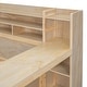 preview thumbnail 14 of 34, Multi-functional Wooden Full Size Daybed with Storage Shelves, Drawers, and Study Desk