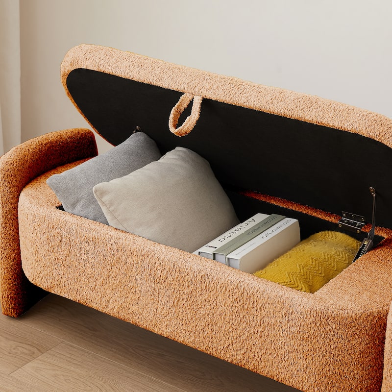 Ottoman Oval Storage Bench
