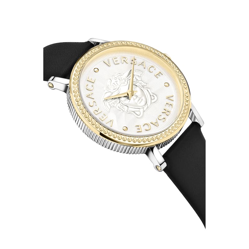 Versace Women's V-Dollar 37mm Quartz Watch VEQX00222 - Silver - One Size